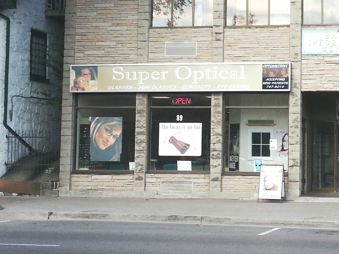 Super Optical Store Location 89 King St Waterloo